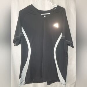 Adidas 3X Black Top with white stripes